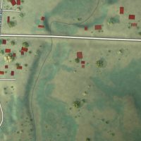 Second close-up of the map of Erhard, Minnesota print showing more streets and buildings
