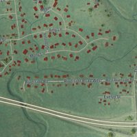 Second close-up of the map of Esko, Minnesota print showing more streets and buildings