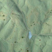Second close-up of the map of Esmont, Virginia print showing more streets and buildings
