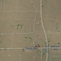 Second close-up of the map of Eunice, New Mexico print showing more streets and buildings