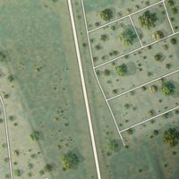Second close-up of the map of Evergreen, Texas print showing more streets and buildings