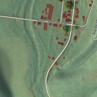 Second close-up of the map of Eyers Grove, Pennsylvania print showing more streets and buildings