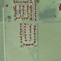 Second close-up of the map of Eyota, Minnesota print showing more streets and buildings