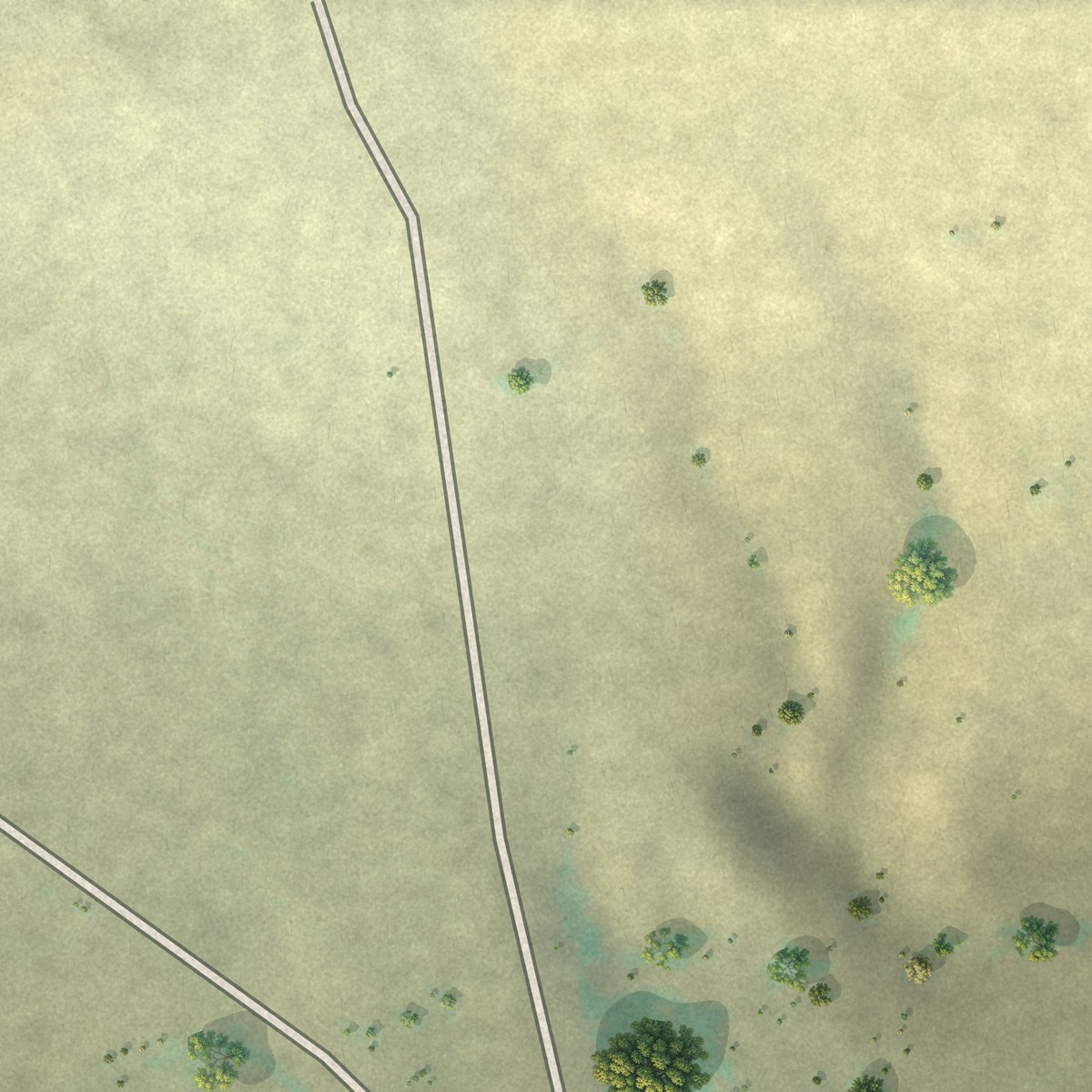Second close-up of the map of Fair Haven Colony, Montana print showing more streets and buildings