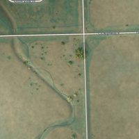 Second close-up of the map of Fairdale, North Dakota print showing more streets and buildings
