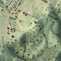 Second close-up of the map of Fairlea, West Virginia print showing more streets and buildings