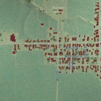 Second close-up of the map of Fairview, Illinois print showing more streets and buildings
