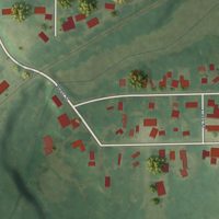 Second close-up of the map of Fairwater, Wisconsin print showing more streets and buildings