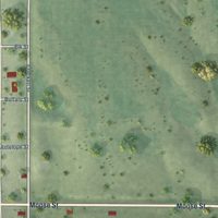 Second close-up of the map of Farnam, Nebraska print showing more streets and buildings