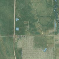 Second close-up of the map of Fellsmere, Florida print showing more streets and buildings