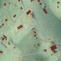 Second close-up of the map of Felton, Pennsylvania print showing more streets and buildings