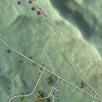Second close-up of the map of Ferrer, Puerto Rico print showing more streets and buildings