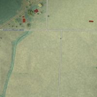 Second close-up of the map of Ferris, Illinois print showing more streets and buildings
