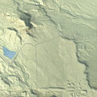 Second close-up of the map of Ferron, Utah print showing more streets and buildings