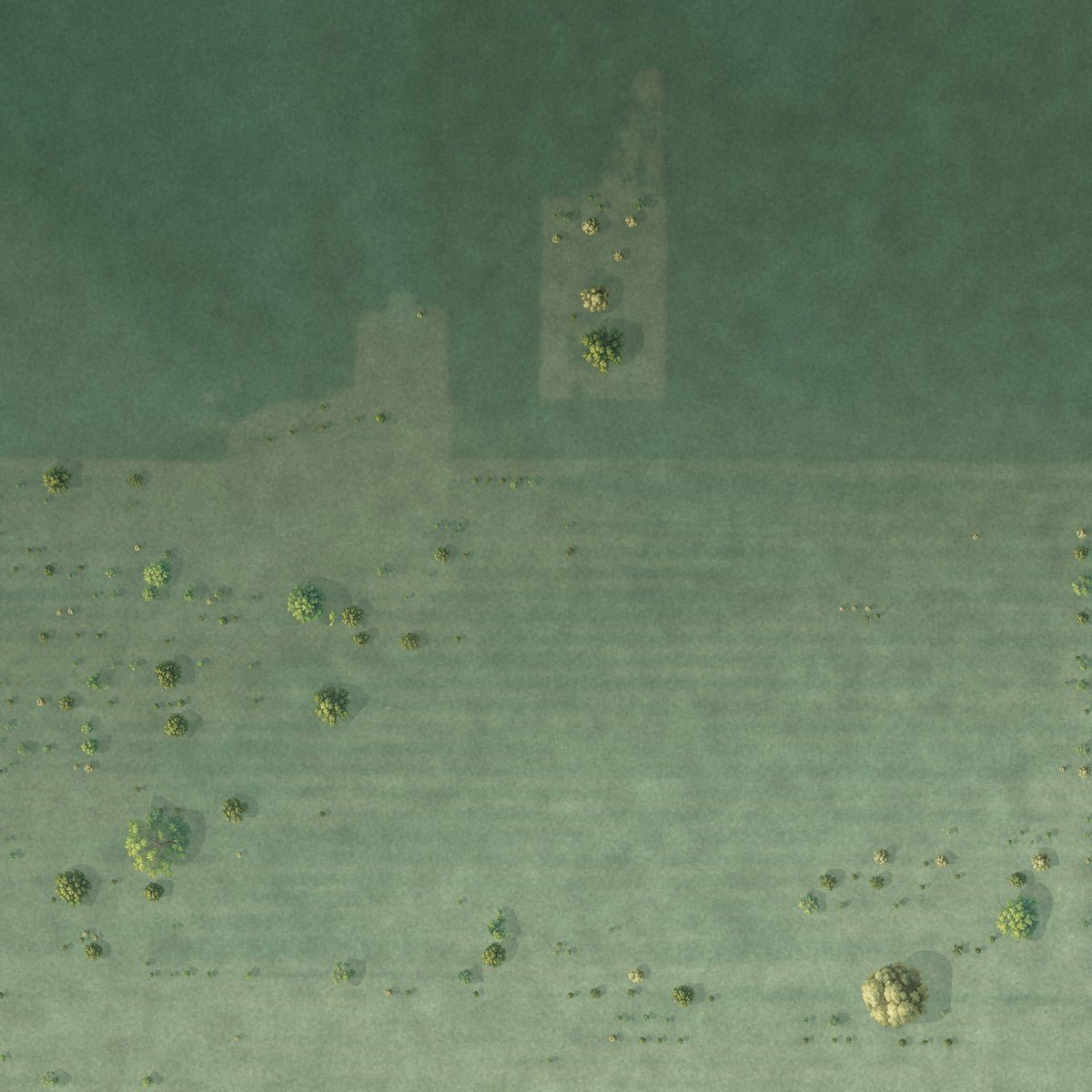 Second close-up of the map of Fidelity, Illinois print showing more streets and buildings