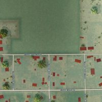 Second close-up of the map of Fielding, Utah print showing more streets and buildings