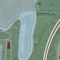 Second close-up of the map of Fields Landing, California print showing more streets and buildings