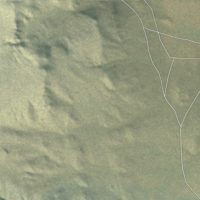Second close-up of the map of Fields, Oregon print showing more streets and buildings