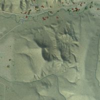 Second close-up of the map of Fish Springs, Nevada print showing more streets and buildings