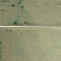 Second close-up of the map of Flaxville, Montana print showing more streets and buildings