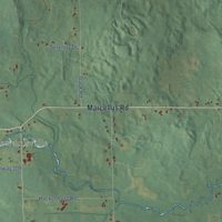 Second close-up of the map of Flowerfield, Michigan print showing more streets and buildings