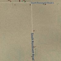 Second close-up of the map of Floyd, New Mexico print showing more streets and buildings
