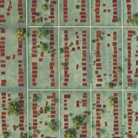 Second close-up of the map of Folwell, Minnesota print showing more streets and buildings