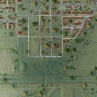 Second close-up of the map of Ford Heights, Illinois print showing more streets and buildings