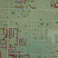 Second close-up of the map of Fords Prairie, Washington print showing more streets and buildings