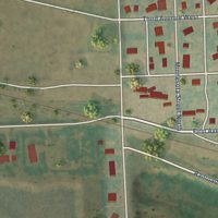 Second close-up of the map of Fordville, North Dakota print showing more streets and buildings