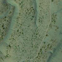 Second close-up of the map of Forest Lakes, Arizona print showing more streets and buildings