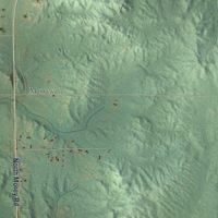 Second close-up of the map of Forest, Missaukee County, Michigan print showing more streets and buildings