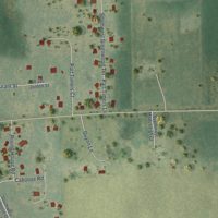 Second close-up of the map of Fort White, Florida print showing more streets and buildings