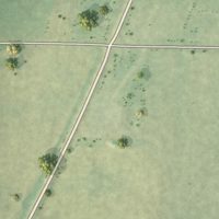 Second close-up of the map of Fortuna, Missouri print showing more streets and buildings