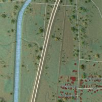 Second close-up of the map of Foster Brook, Pennsylvania print showing more streets and buildings