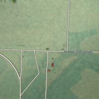 Second close-up of the map of Foster, Missouri print showing more streets and buildings