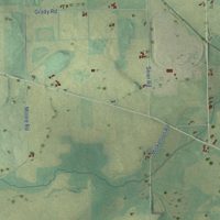 Second close-up of the map of Fountain Prairie, Wisconsin print showing more streets and buildings