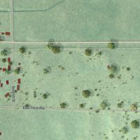Second close-up of the map of Franklin, Minnesota print showing more streets and buildings