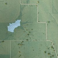 Second close-up of the map of Freelandville, Indiana print showing more streets and buildings