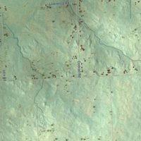 Second close-up of the map of Fremont, Tuscola County, Michigan print showing more streets and buildings