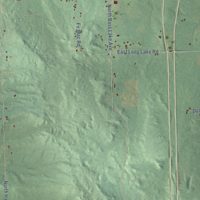 Second close-up of the map of Frost, Michigan print showing more streets and buildings