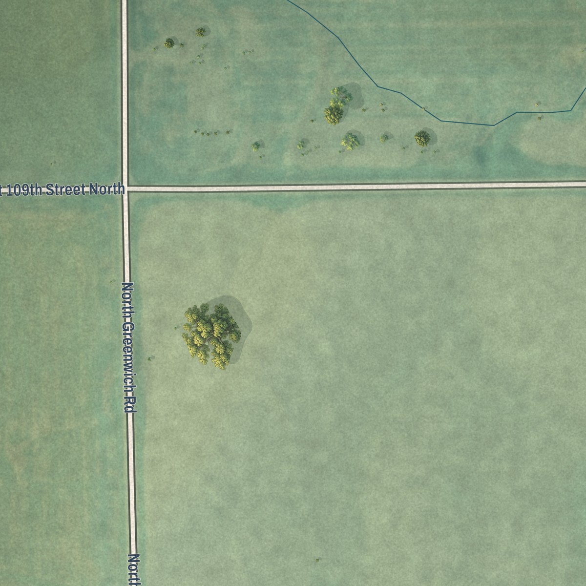 Second close-up of the map of Furley, Kansas print showing more streets and buildings