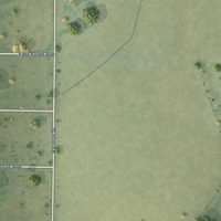 Second close-up of the map of Galatia, Kansas print showing more streets and buildings