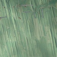 Second close-up of the map of Galen, New York print showing more streets and buildings