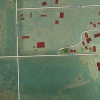Second close-up of the map of Galesburg, Kansas print showing more streets and buildings