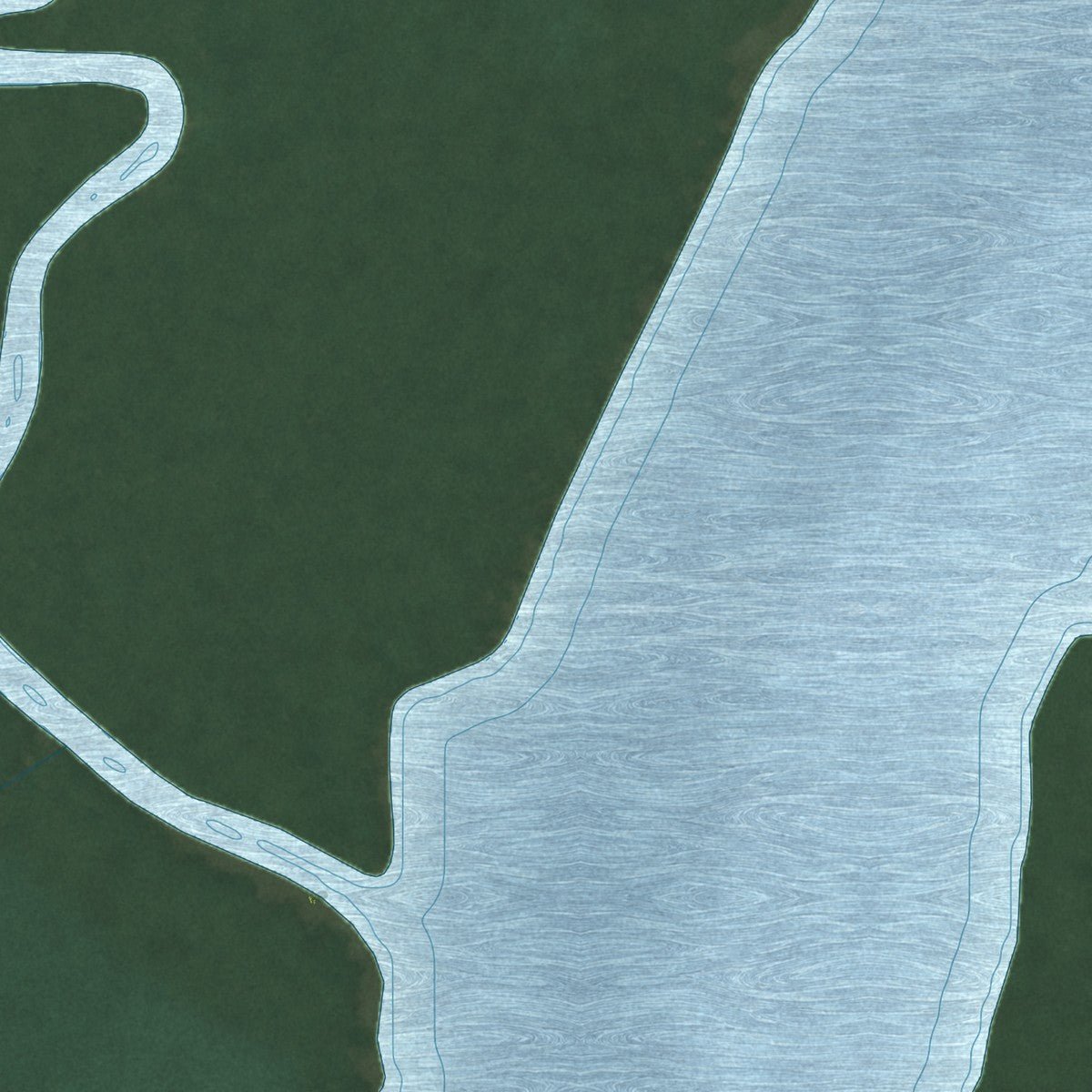 Second close-up of the map of Galestown, Maryland print showing more streets and buildings