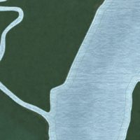 Second close-up of the map of Galestown, Maryland print showing more streets and buildings