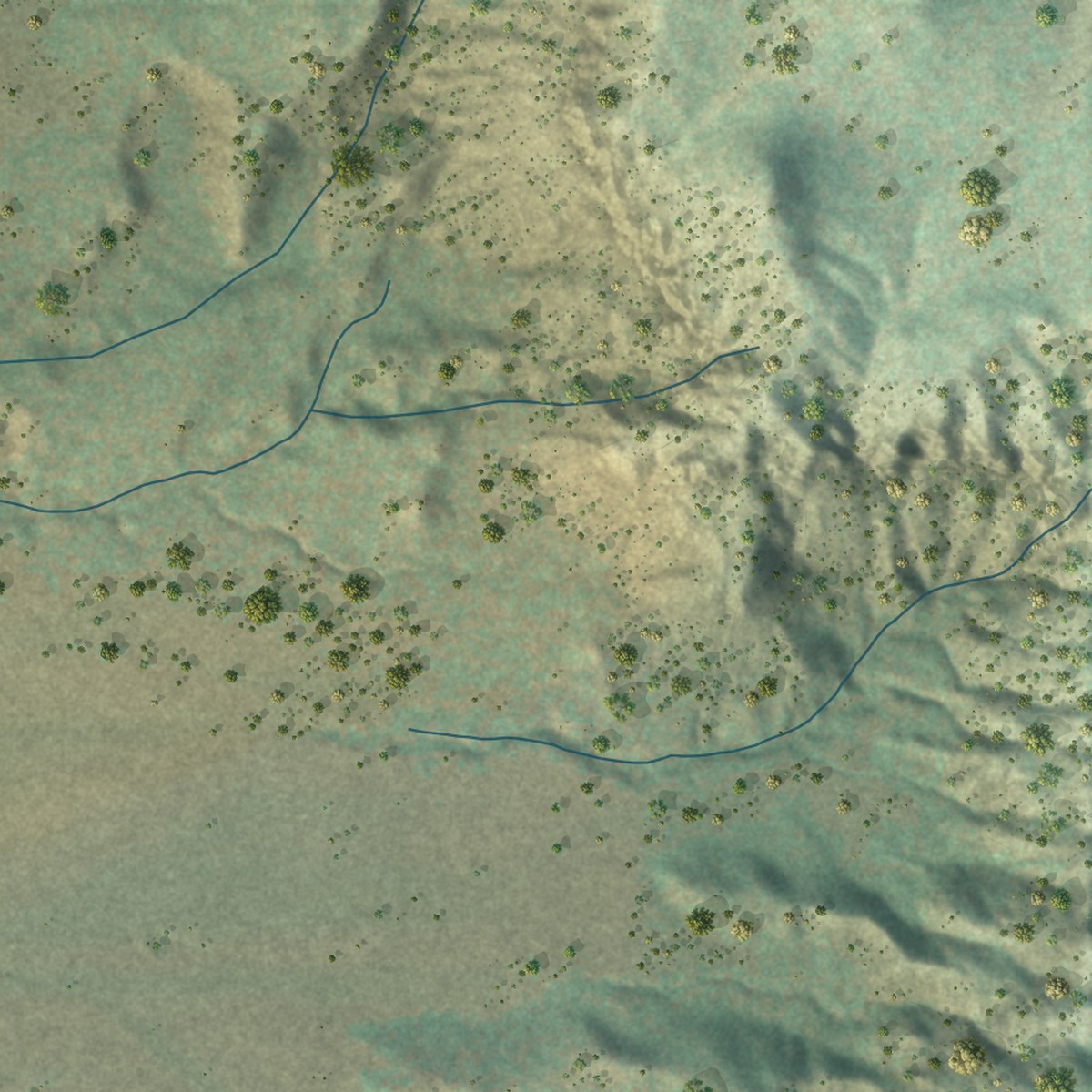 Second close-up of the map of Gallina, New Mexico print showing more streets and buildings