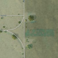 Second close-up of the map of Gandy, Nebraska print showing more streets and buildings