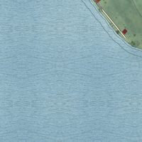 Second close-up of the map of Gandys Beach, New Jersey print showing more streets and buildings